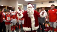 Patrick Mahomes says coach Andy Reid is TOO skinny to dress up as Santa Claus